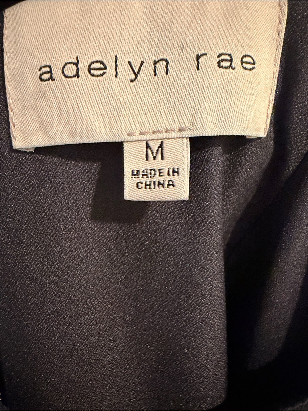 Adelyn Rae Navy Tie-Strap Ruffle-Hem Mini Dress - Picture 4 of 4